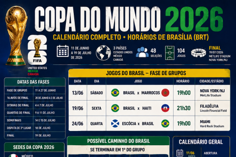 Calendário da Copa